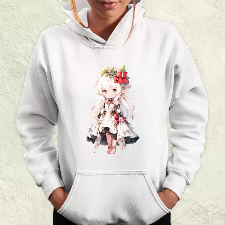 Chibi elf hercegnő v1 női pulóver