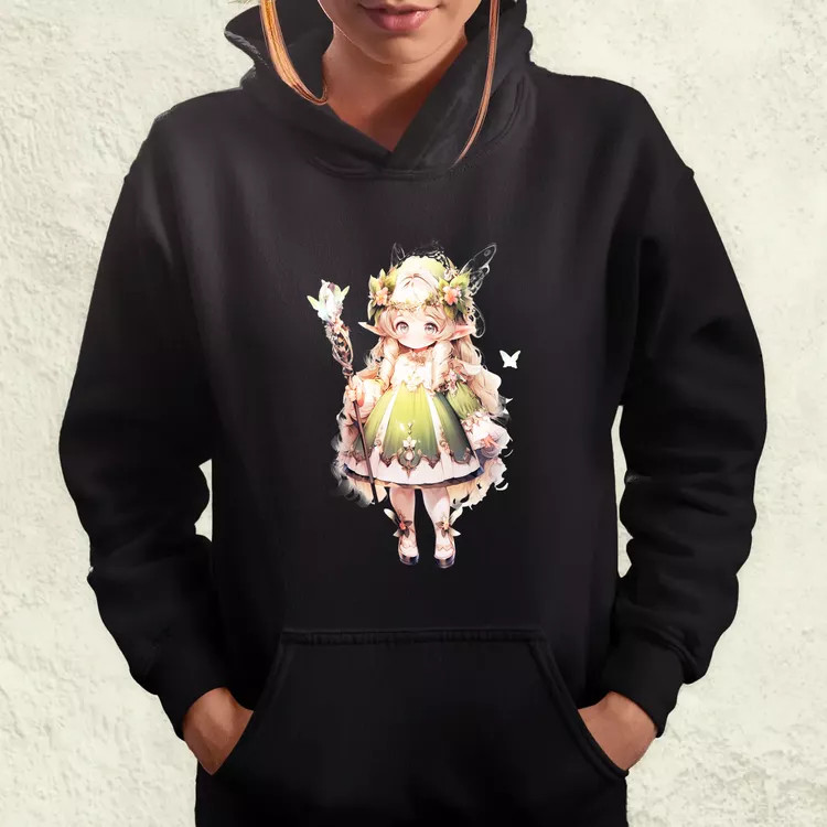 Chibi elf hercegnő v2 női pulóver