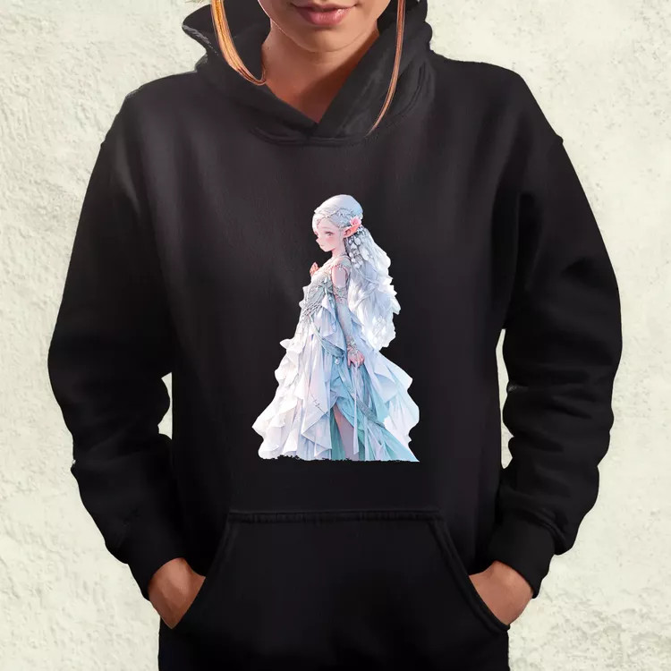 Chibi elf hercegnő v3 női pulóver