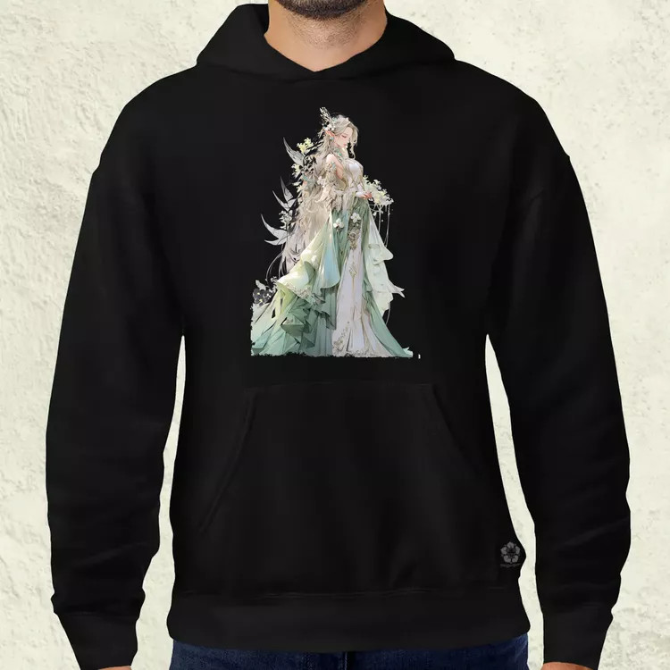 Chibi elf hercegnő v4 férfi pulóver