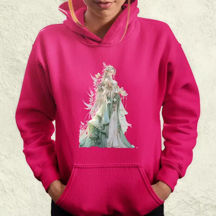 Chibi elf hercegnő v4 női pulóver