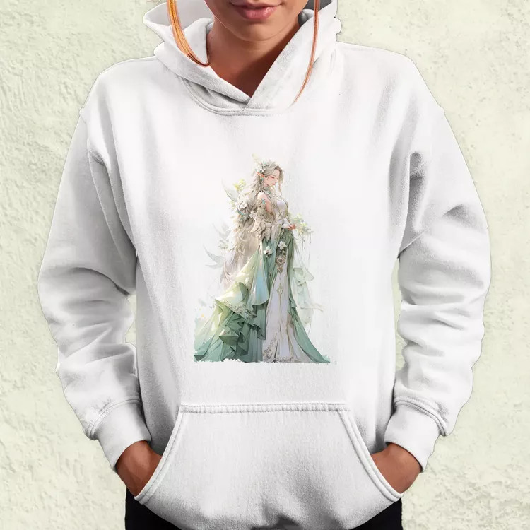 Chibi elf hercegnő v4 női pulóver