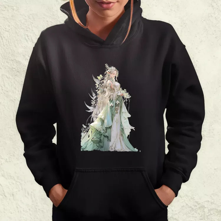 Chibi elf hercegnő v4 női pulóver