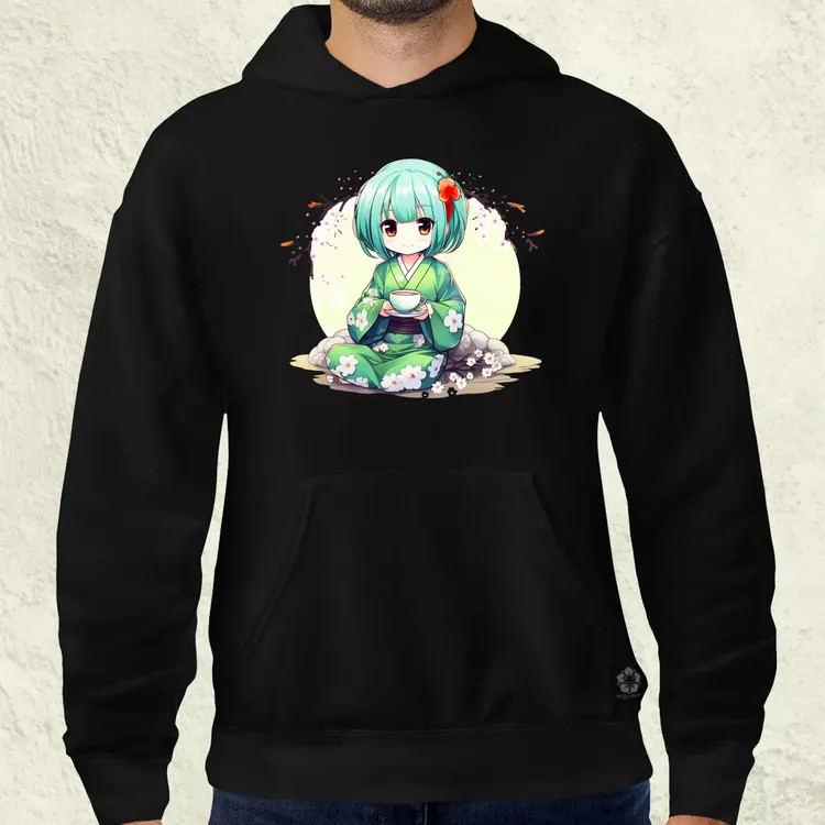 Chibi Gésa teázik v1 férfi pulóver