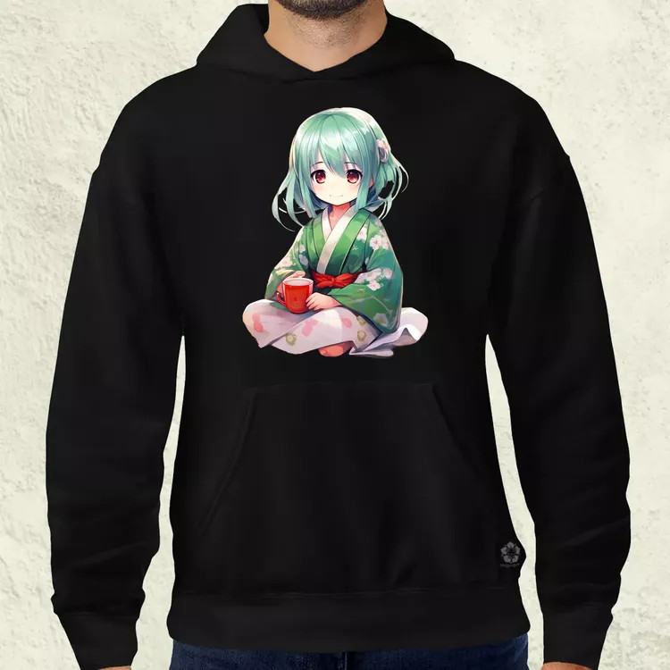 Chibi Gésa teázik v2 férfi pulóver