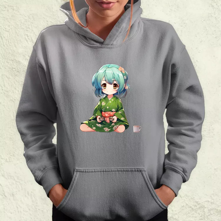 Chibi Gésa teázik v3 női pulóver