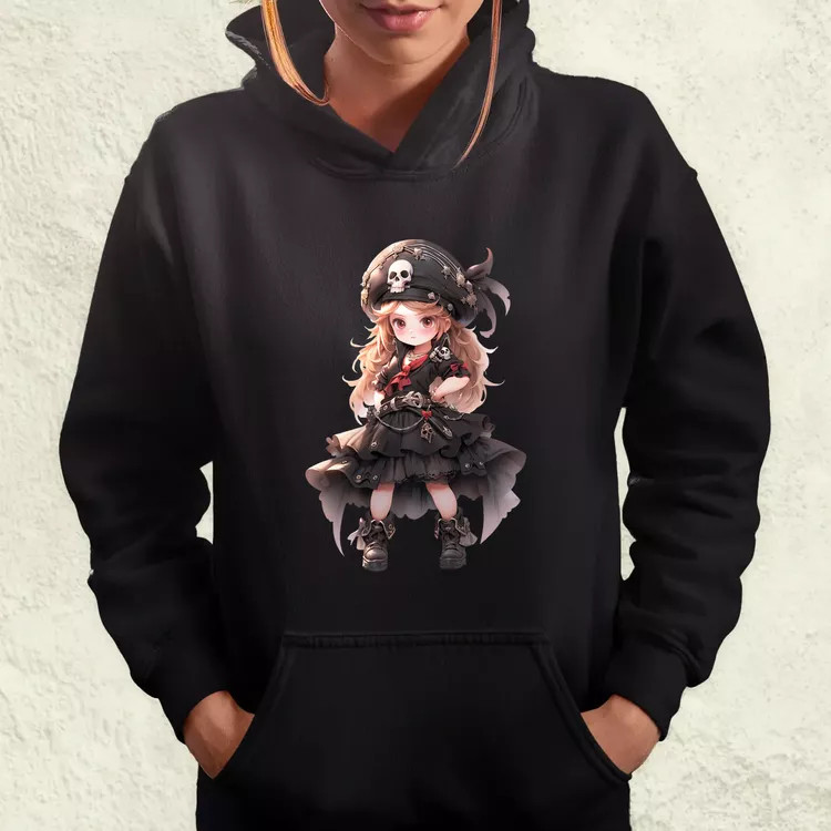 Chibi kalóz lány v1 női pulóver