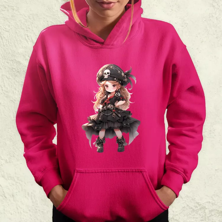 Chibi kalóz lány v1 női pulóver