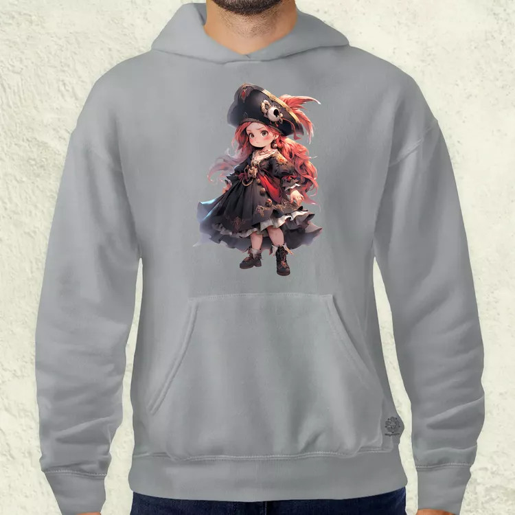 Chibi kalóz lány v2 férfi pulóver