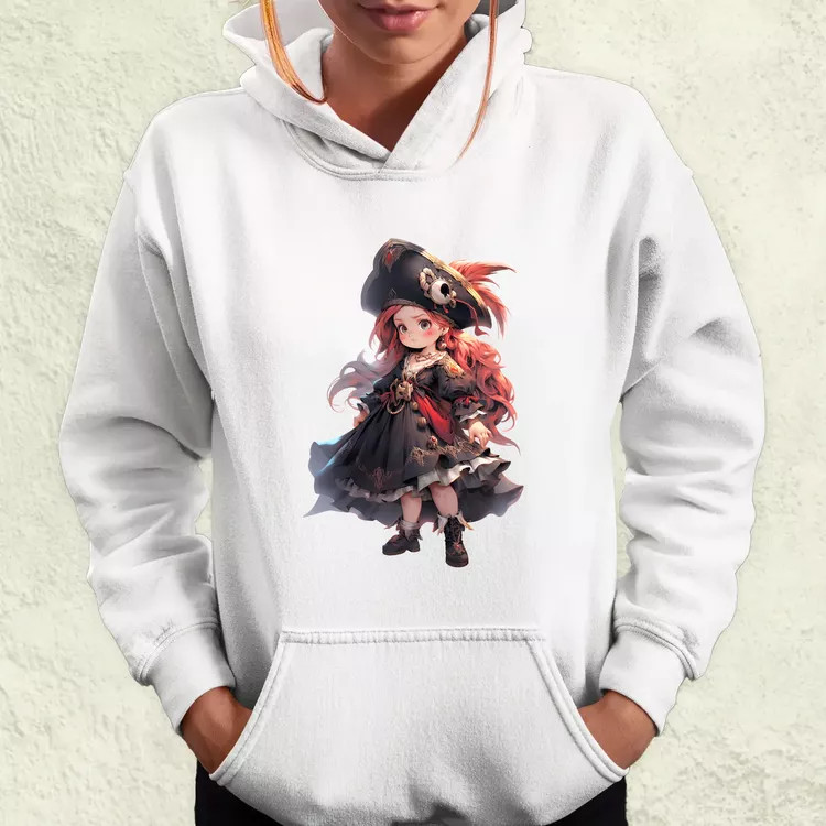Chibi kalóz lány v2 női pulóver