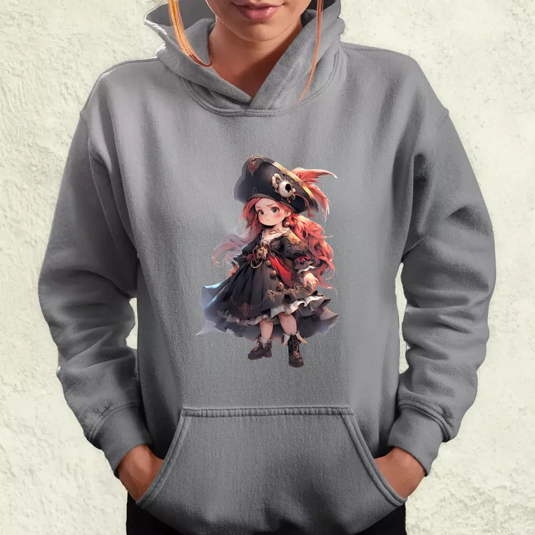 Chibi kalóz lány v2 női pulóver
