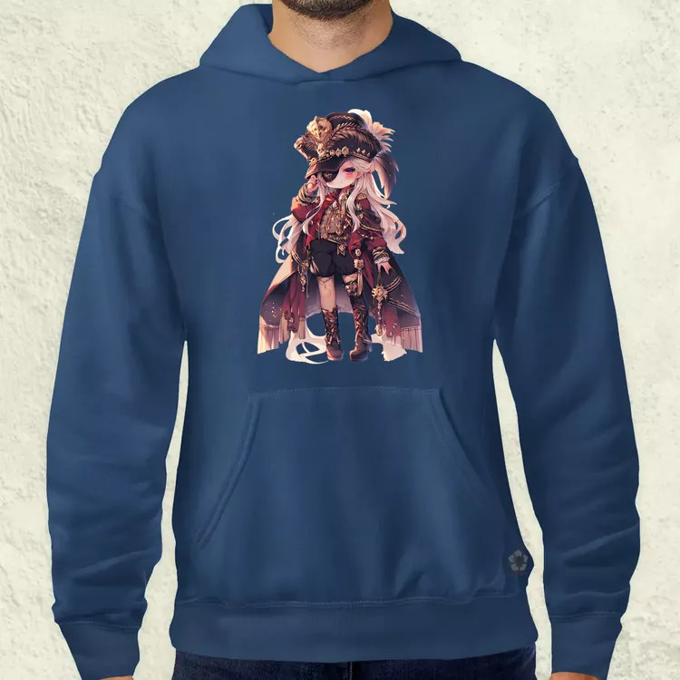 Chibi kalóz lány v3 férfi pulóver