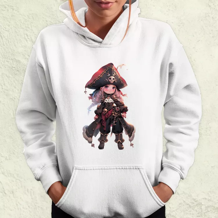 Chibi kalóz lány v4 női pulóver