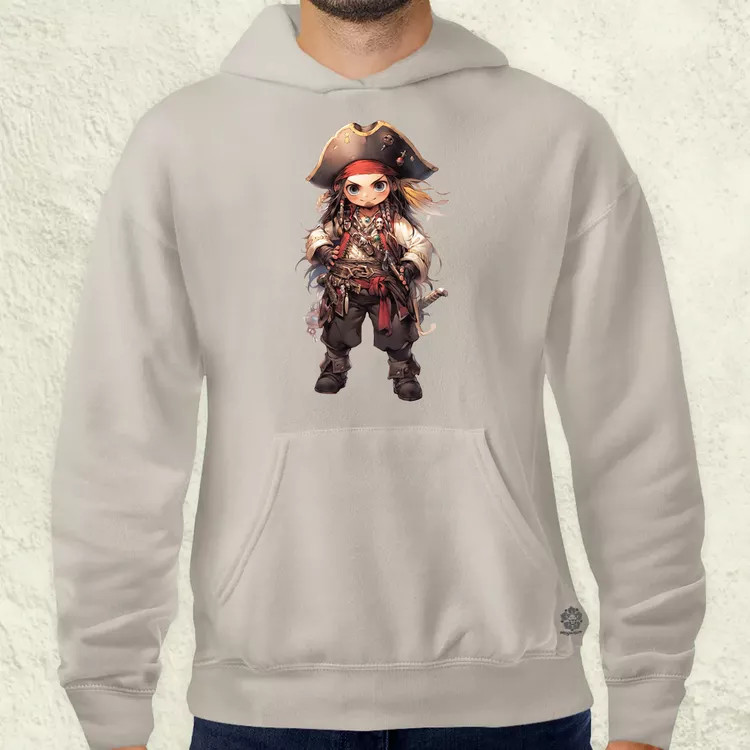 Chibi kalóz v6 férfi pulóver