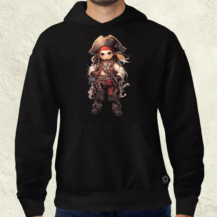 Chibi kalóz v6 férfi pulóver