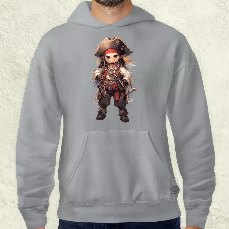 Chibi kalóz v6 férfi pulóver