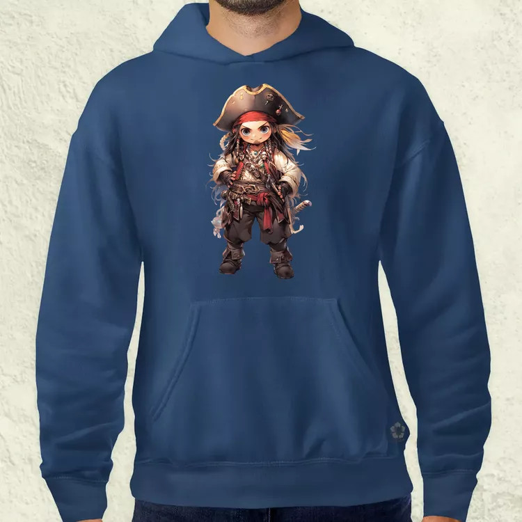 Chibi kalóz v6 férfi pulóver