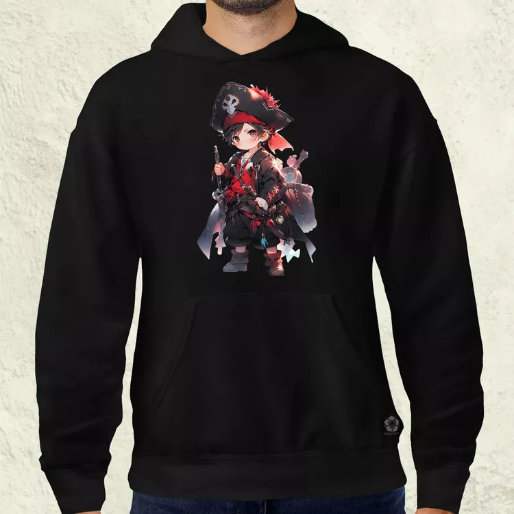 Chibi kalóz v7 férfi pulóver