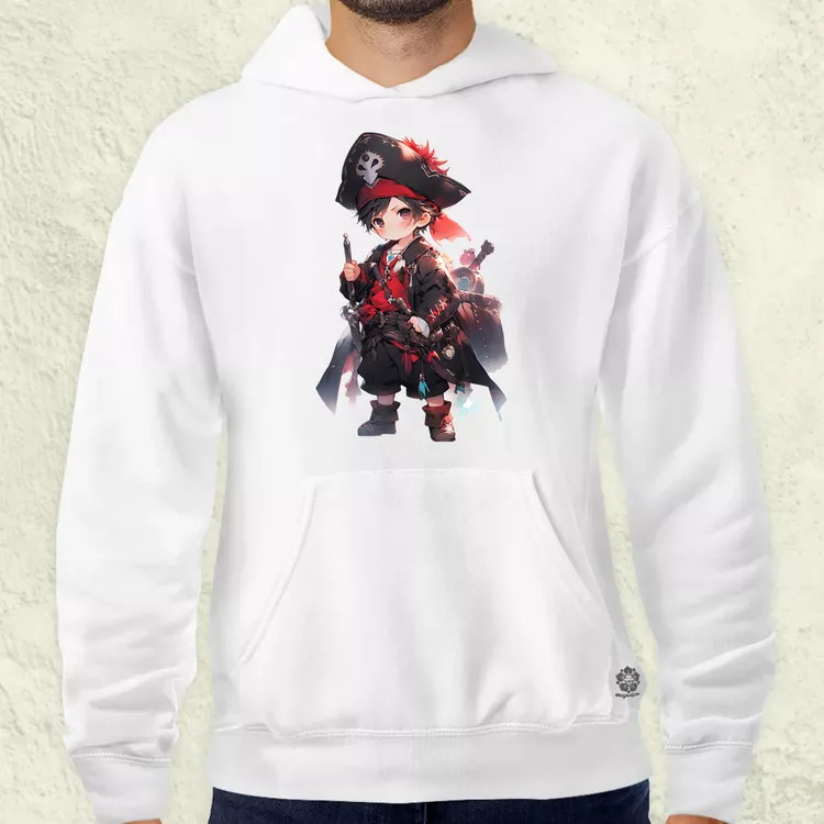 Chibi kalóz v7 férfi pulóver