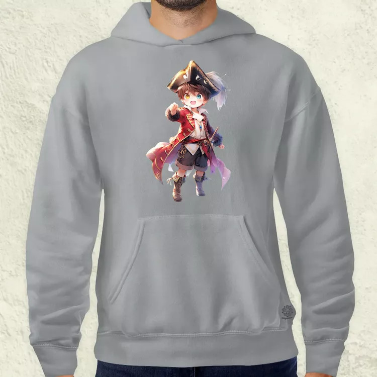 Chibi kalóz v8 férfi pulóver