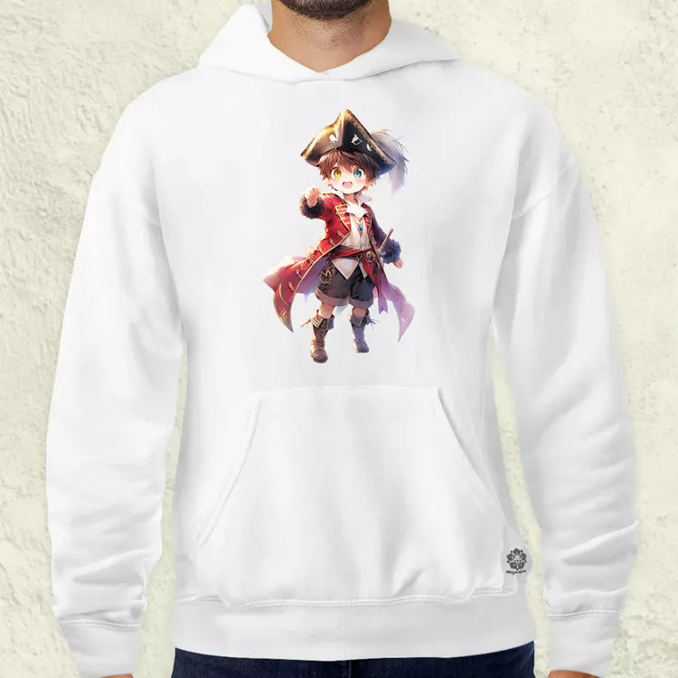 Chibi kalóz v8 férfi pulóver