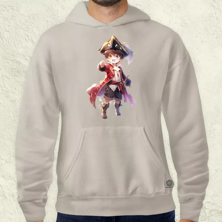 Chibi kalóz v8 férfi pulóver