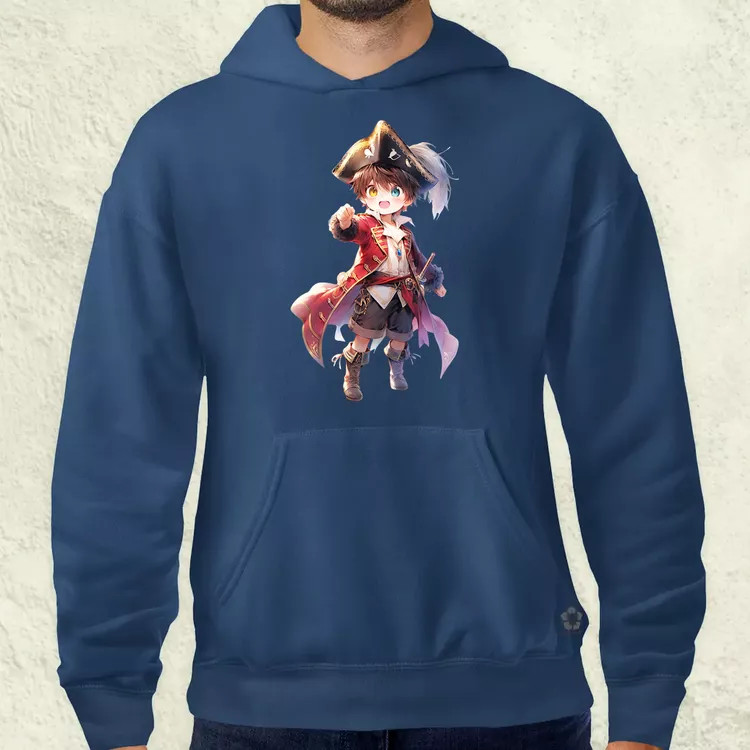 Chibi kalóz v8 férfi pulóver