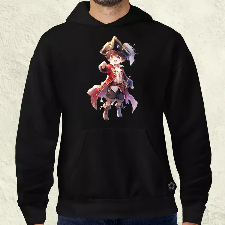 Chibi kalóz v8 férfi pulóver