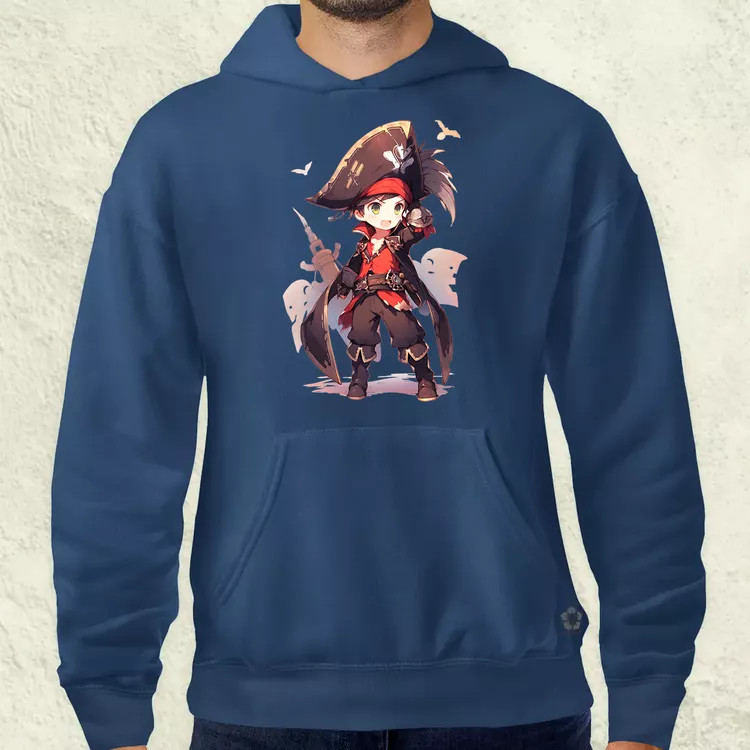 Chibi kalóz v9 férfi pulóver