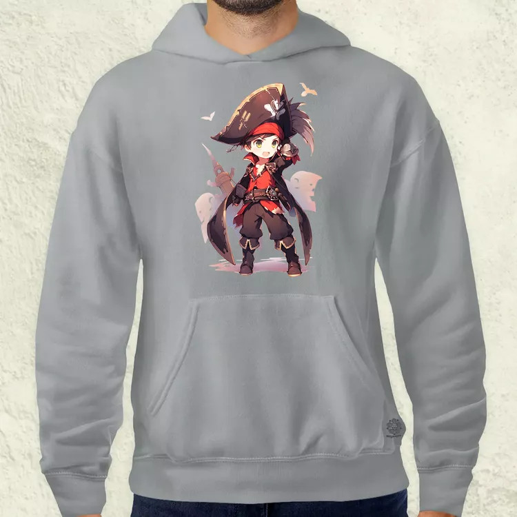 Chibi kalóz v9 férfi pulóver