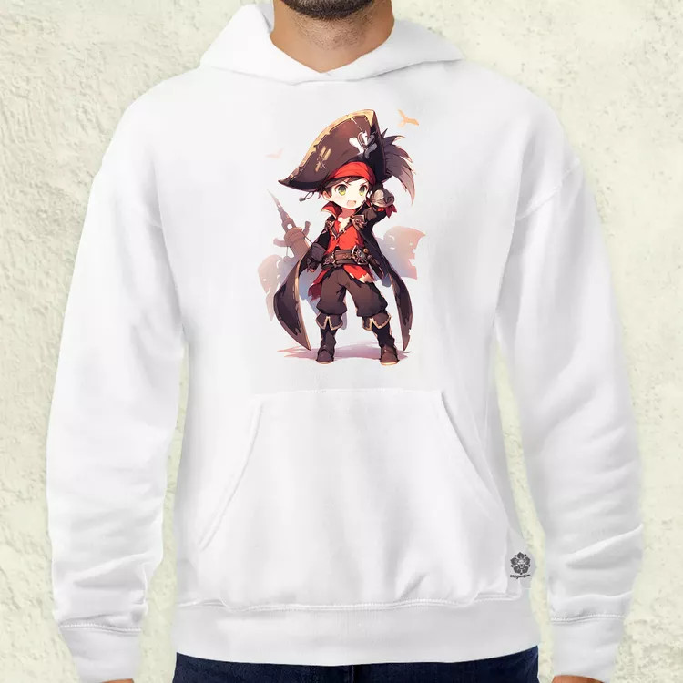 Chibi kalóz v9 férfi pulóver