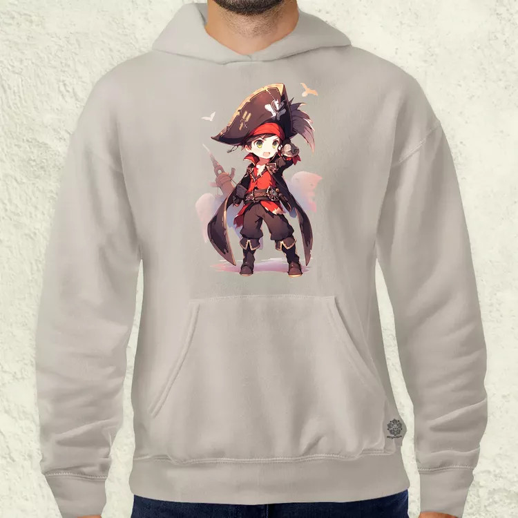 Chibi kalóz v9 férfi pulóver