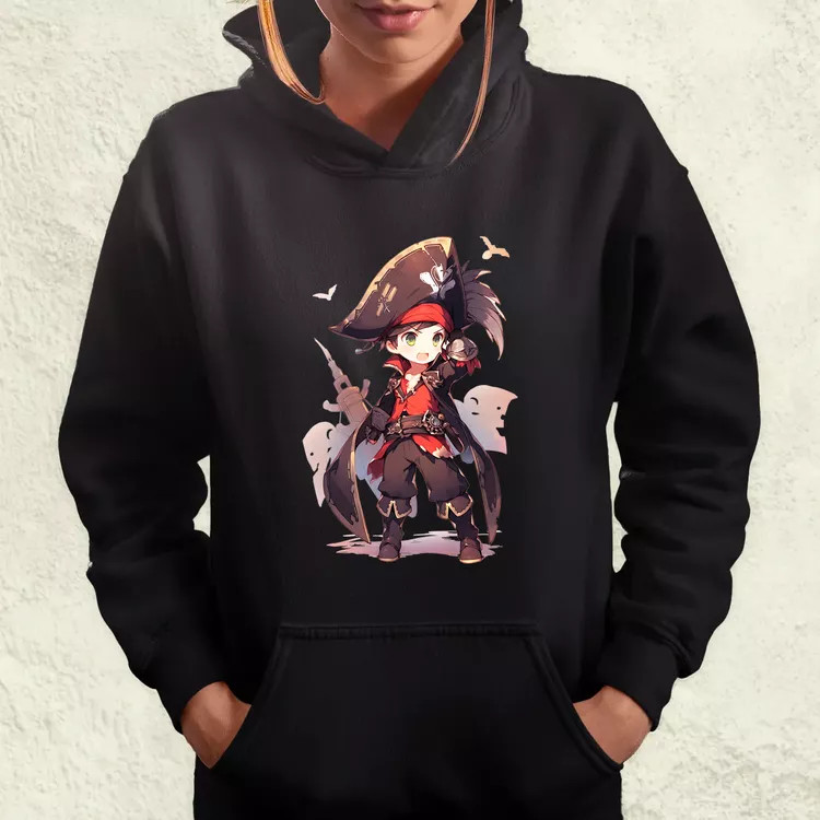 Chibi kalóz v9 női pulóver