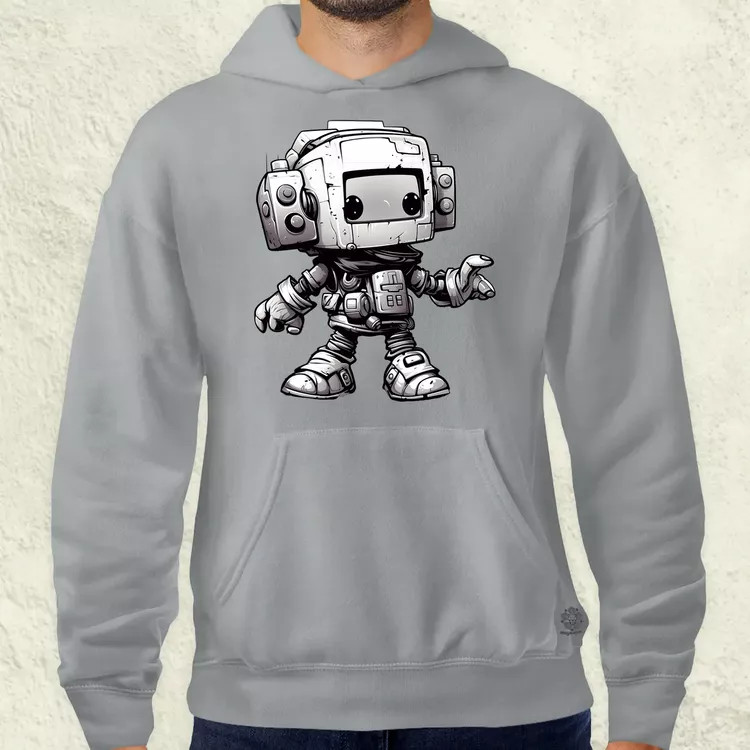 Chibi mecha v2 férfi pulóver