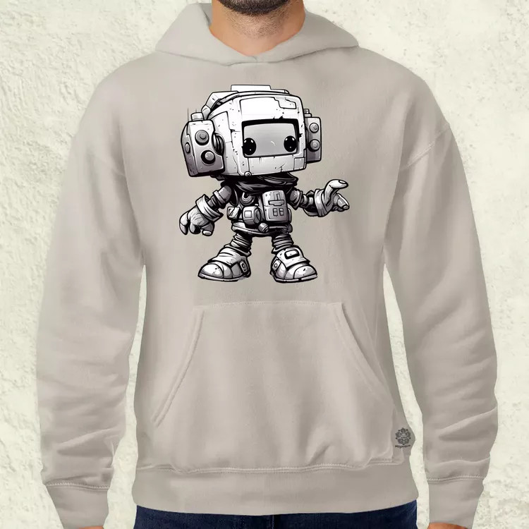 Chibi mecha v2 férfi pulóver