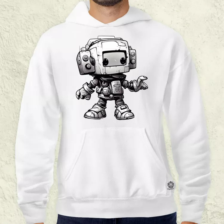 Chibi mecha v2 férfi pulóver
