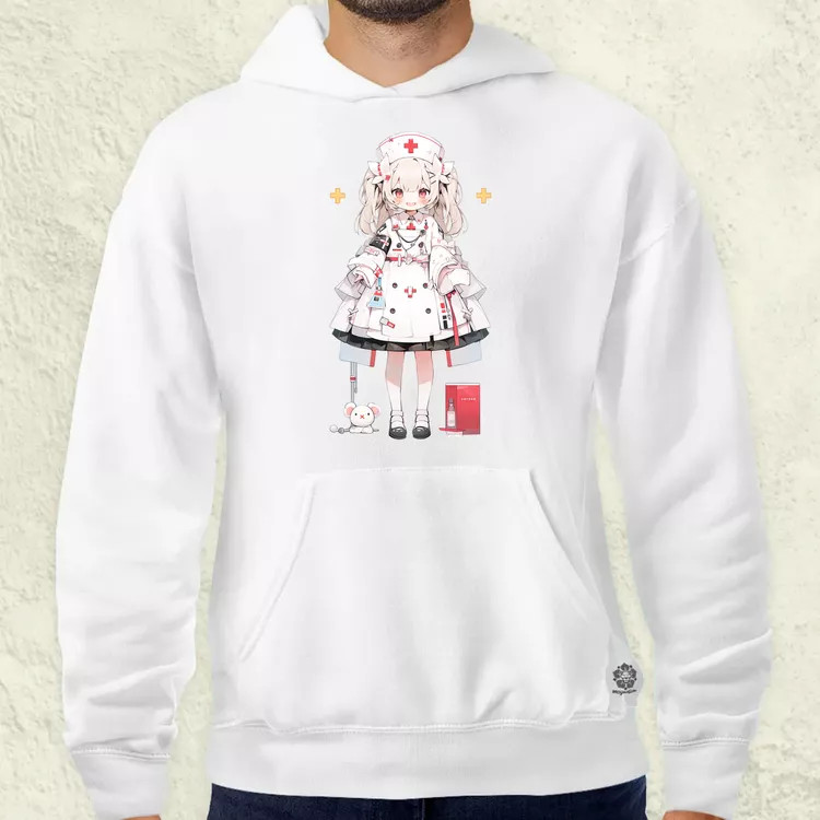 Chibi nővér v1 férfi pulóver