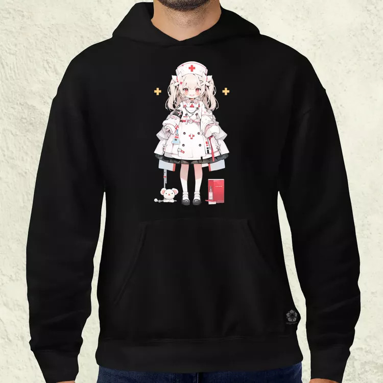 Chibi nővér v1 férfi pulóver