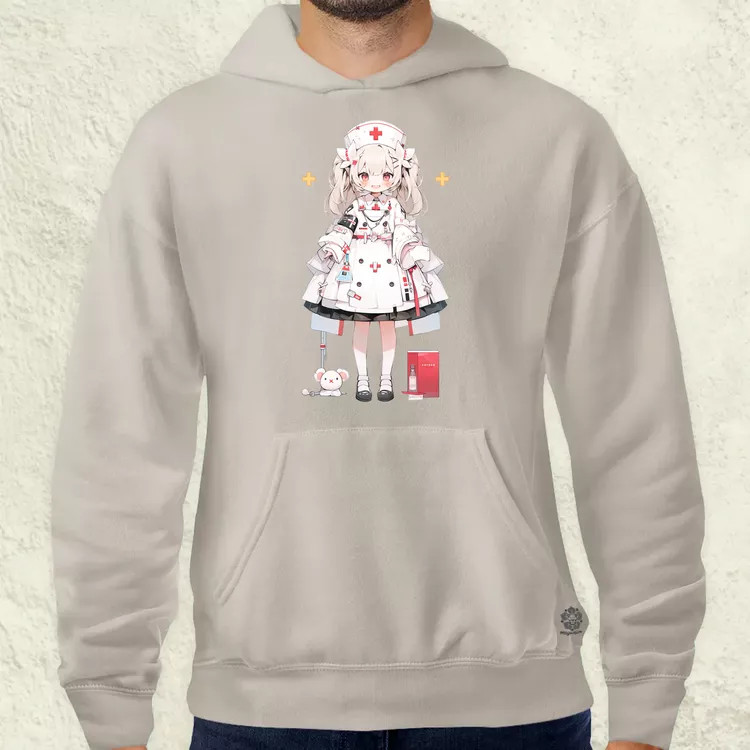 Chibi nővér v1 férfi pulóver