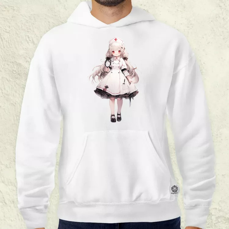 Chibi nővér v2 férfi pulóver