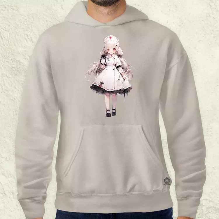 Chibi nővér v2 férfi pulóver