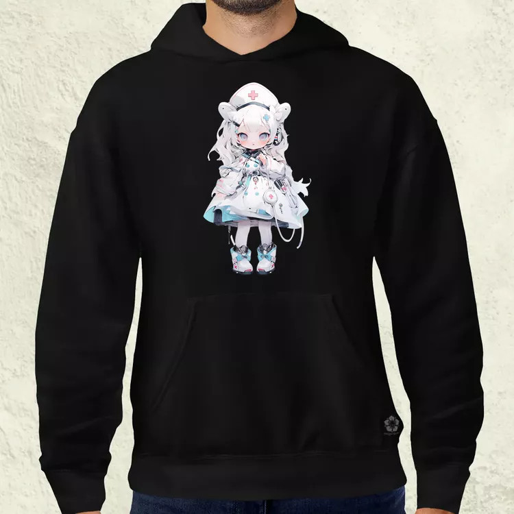Chibi nővér v3 férfi pulóver