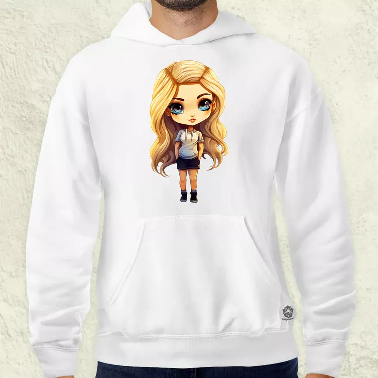 Chibi szőke lány v1 férfi pulóver