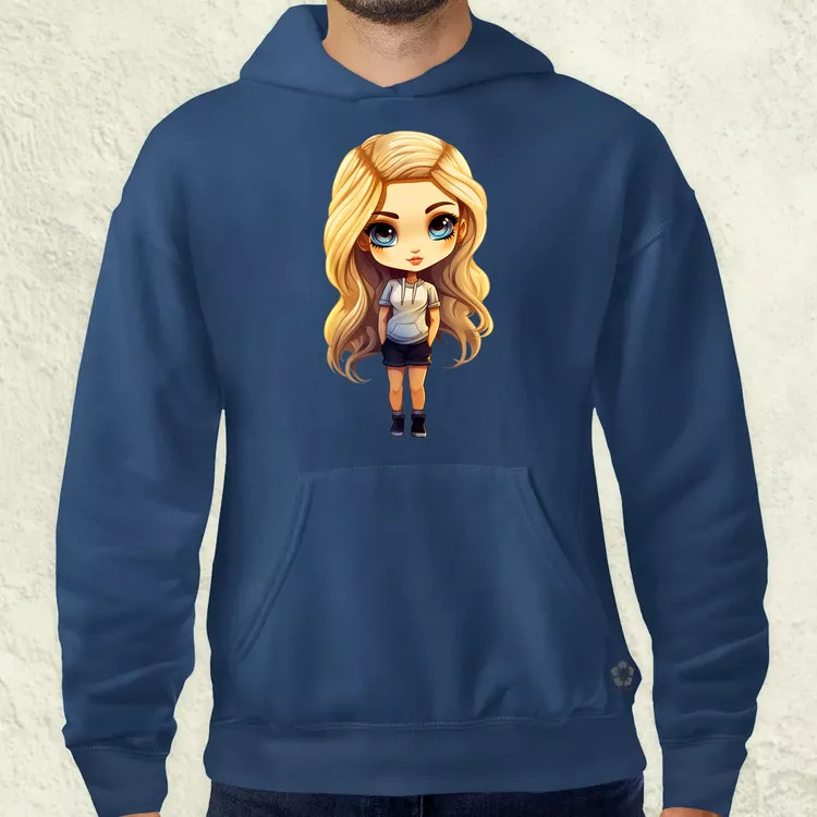 Chibi szőke lány v1 férfi pulóver