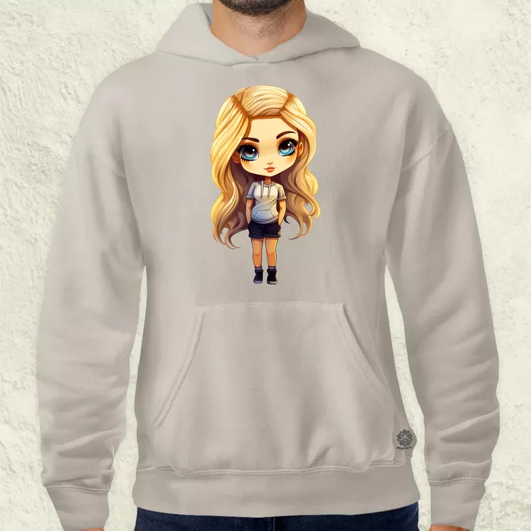 Chibi szőke lány v1 férfi pulóver