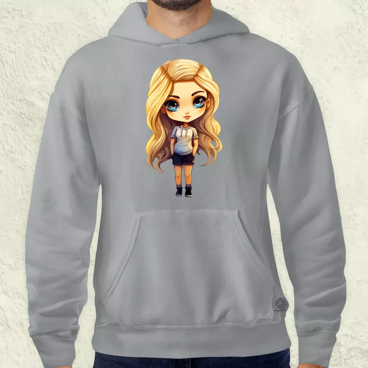 Chibi szőke lány v1 férfi pulóver