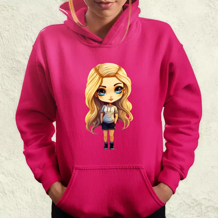 Chibi szőke lány v1 női pulóver