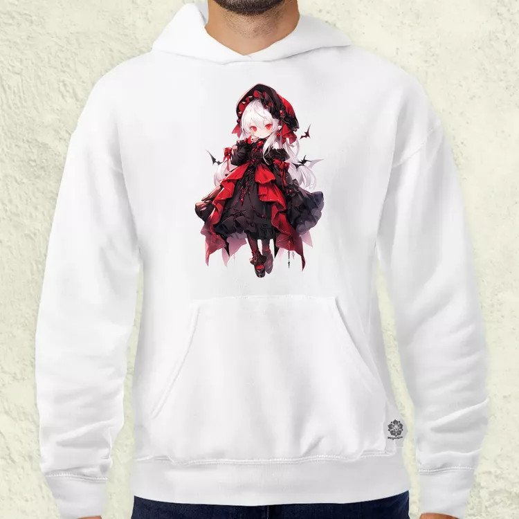 Chibi vámpír lány v1 férfi pulóver