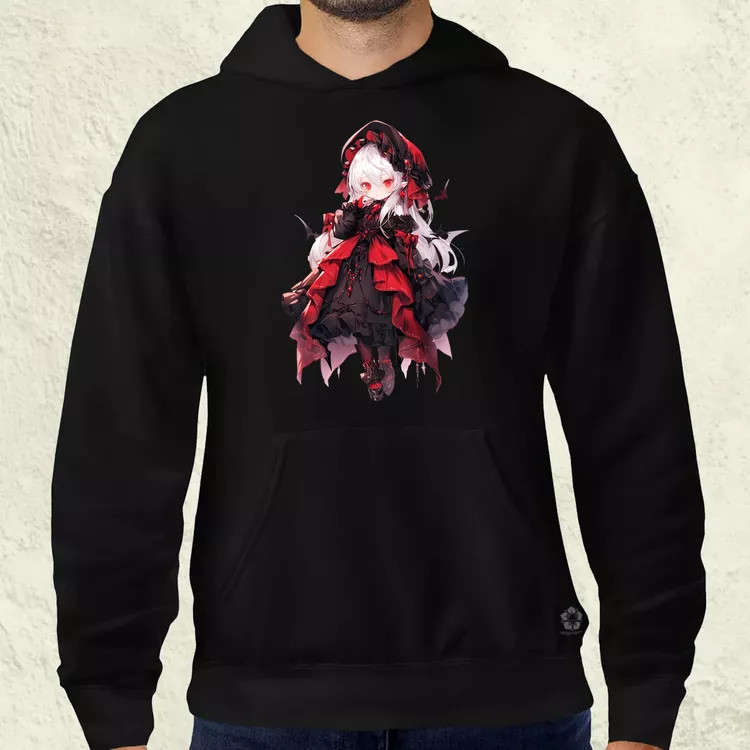 Chibi vámpír lány v1 férfi pulóver