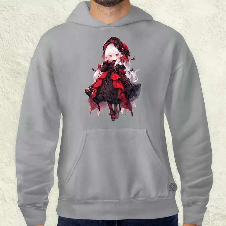 Chibi vámpír lány v1 férfi pulóver
